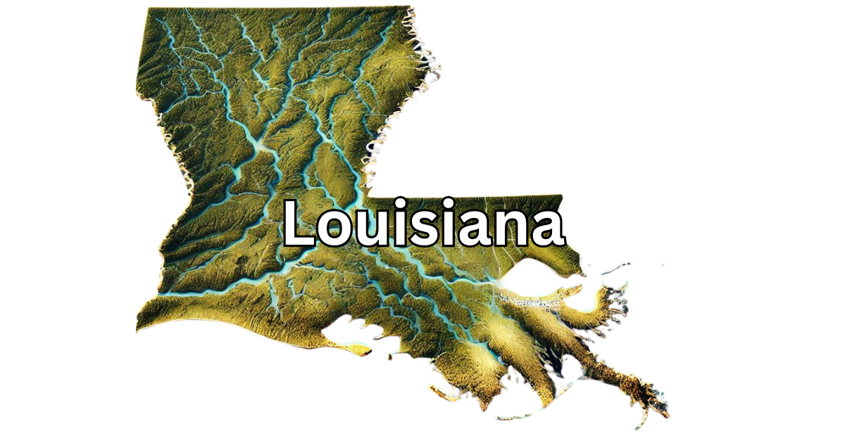 Louisiana map