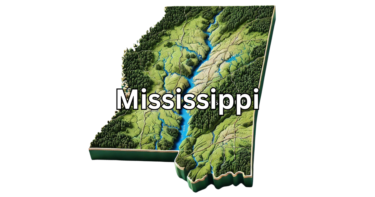 Mississippi map