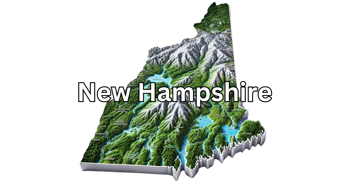 New Hampshire map