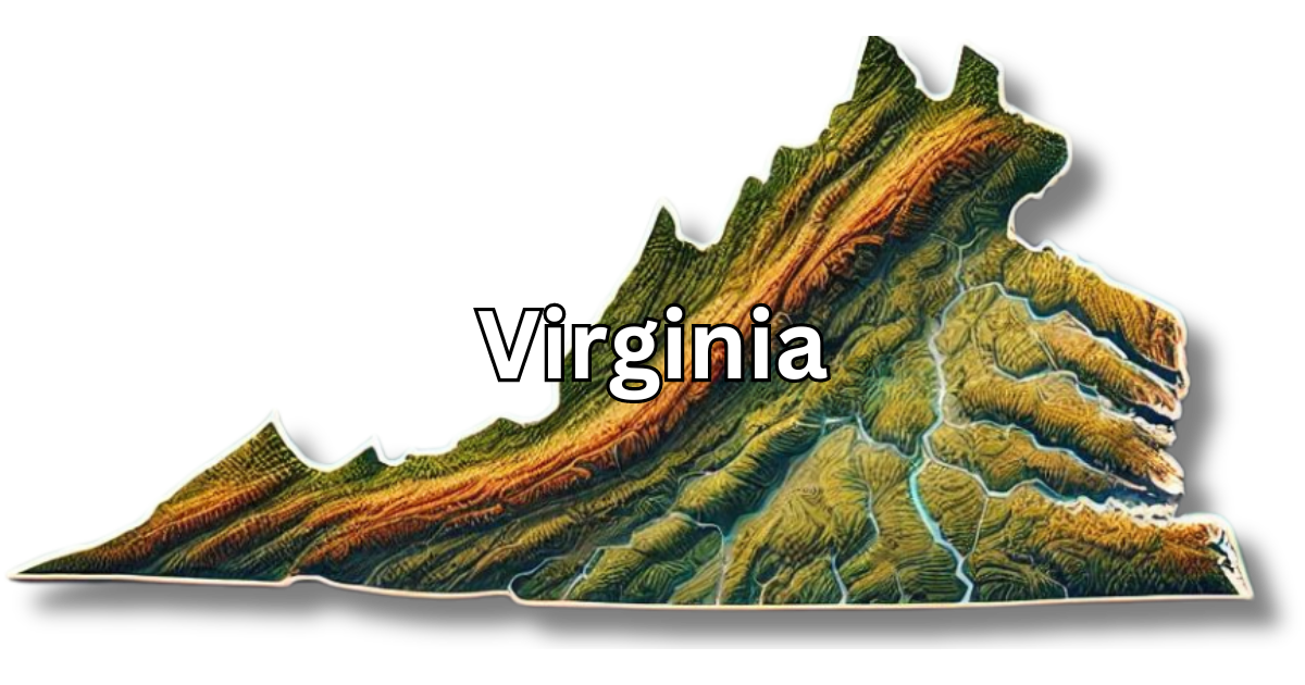 Virginia map